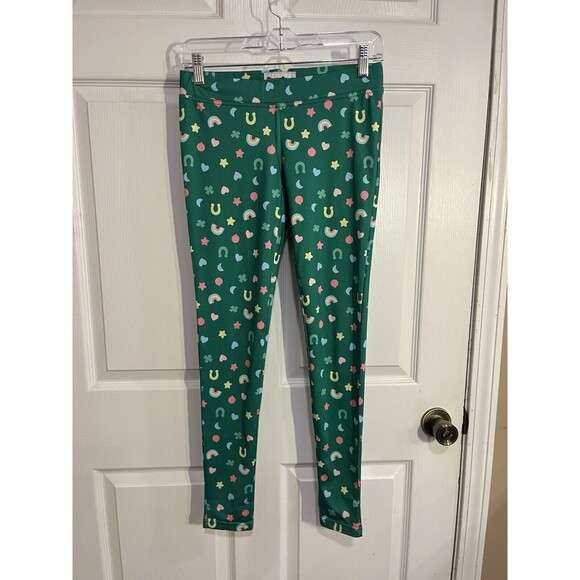 Tipsy Elves Lucky Charmer Mid Rise Leggings Size XS - St Patrick’s Day Irish - Picture 1 of 9